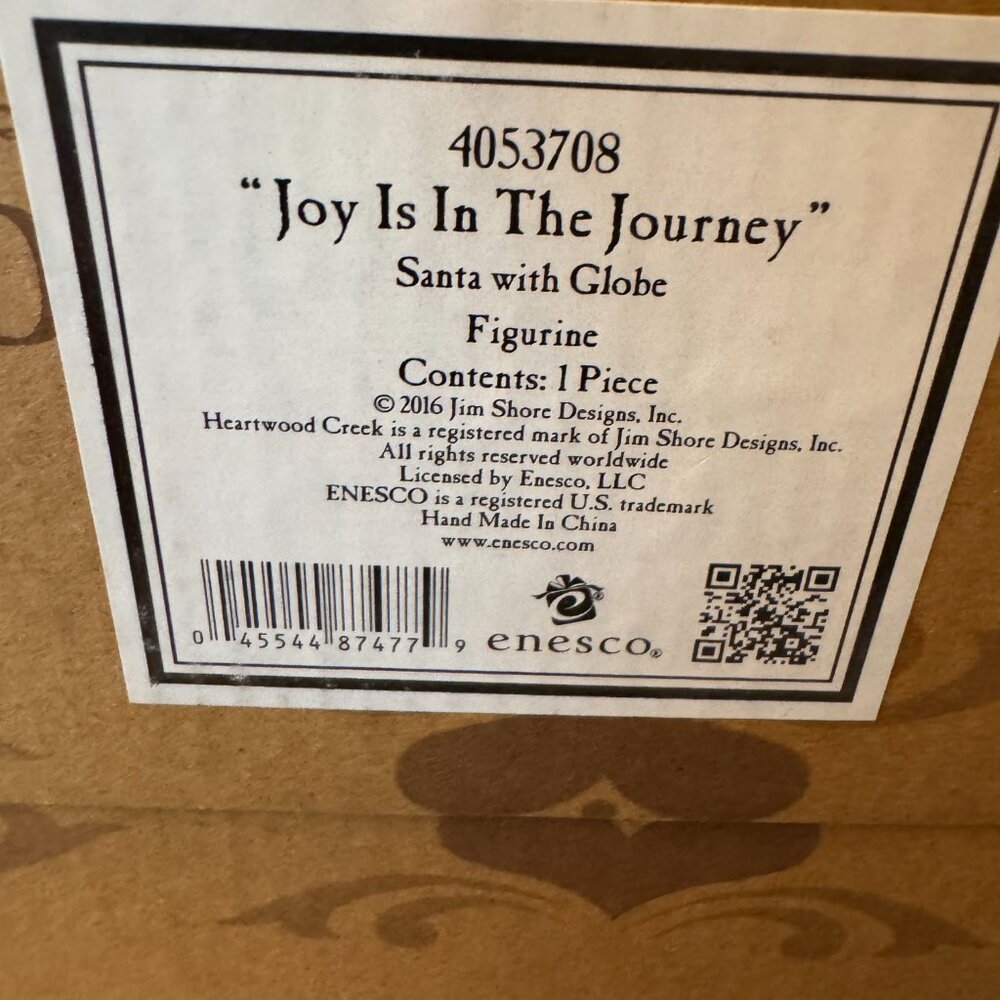Jim Shore - Joy Is The Journey Santa with Globe - Picture 2 of 2